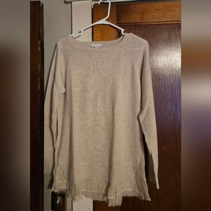 Garnet Hill lace bottom sweater